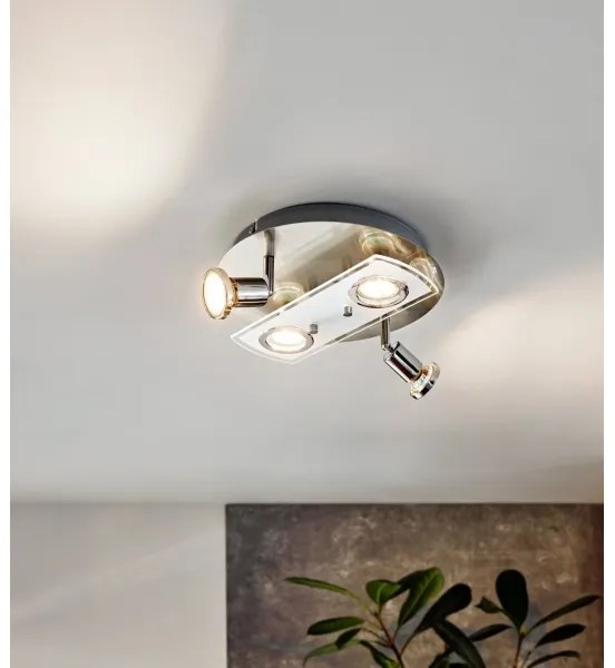 Eglo 32001 - Plafonieră LED PAWEDO 1 4xGU10-LED/3W/230V