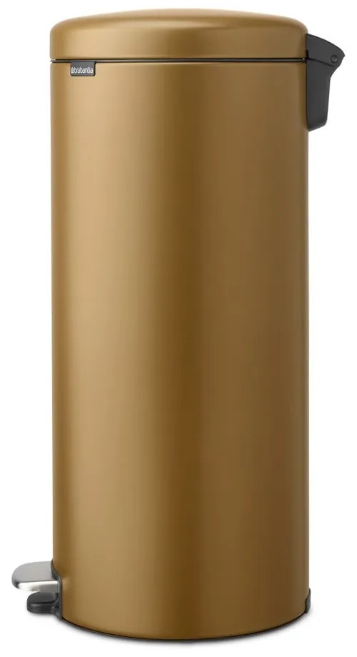 Coș de gunoi alămiu cu pedală din oțel 30 l NewIcon – Brabantia