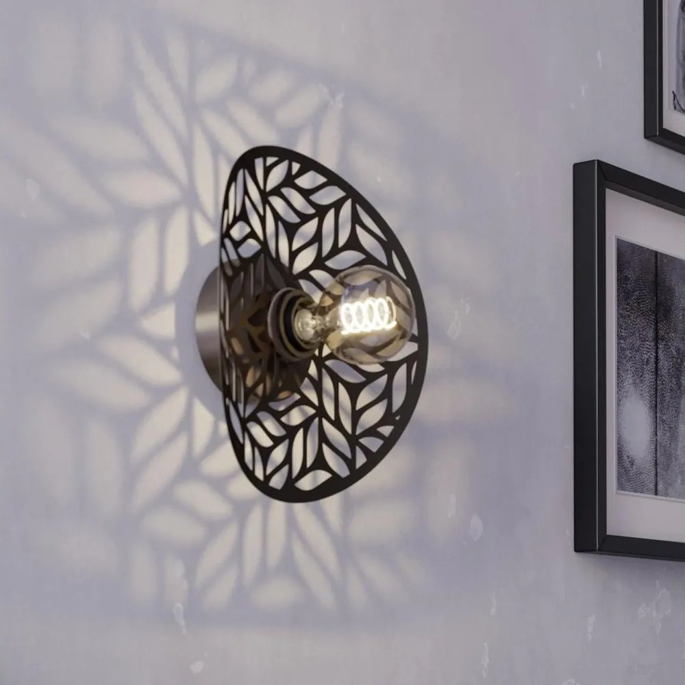 Eglo 44125 - Aplică de perete SWABY 1xE27/60W/230V, bronz