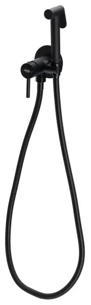 Baterie de bideu cu duș pentru instalare ascunsă Aqualine negru mat