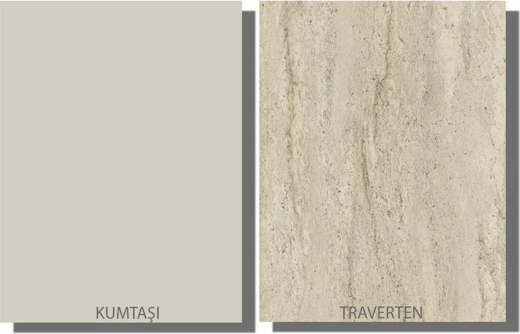 Masă de sufragerie Veyron Travertine and Sandstone