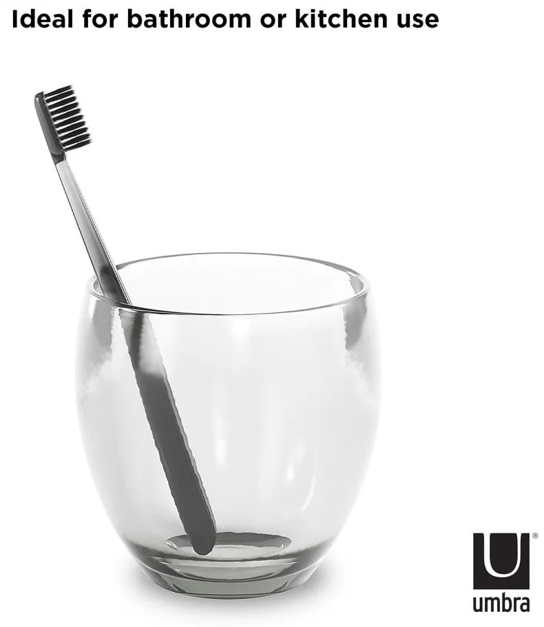 Suport pentru periuța de dinți din plastic Droplet – Umbra
