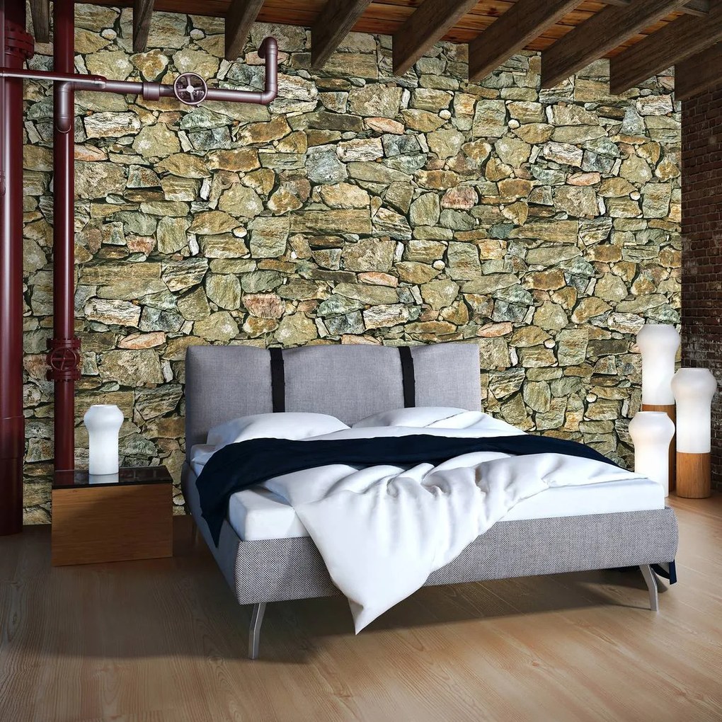Fototapet - Stone Wall Rock (254x184 cm)