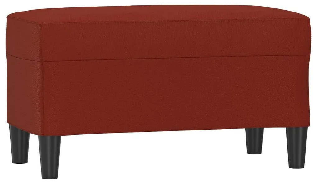 349395 vidaXL Bancă, roșu vin, 70x35x41 cm, piele ecologică