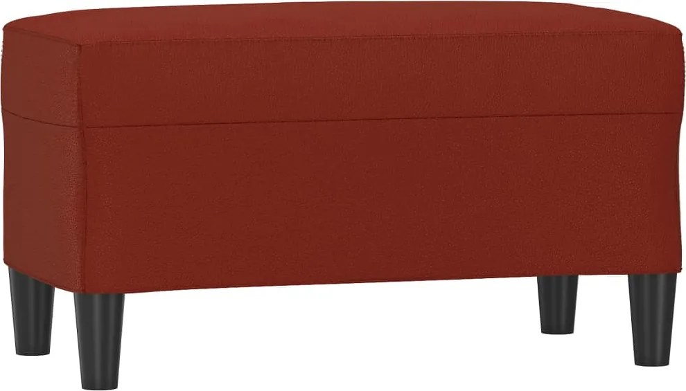 vidaXL Bancă, roșu vin, 70x35x41 cm, piele ecologică