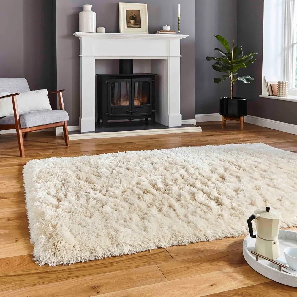 Covor crem țesut manual 60x120 cm Polar – Think Rugs