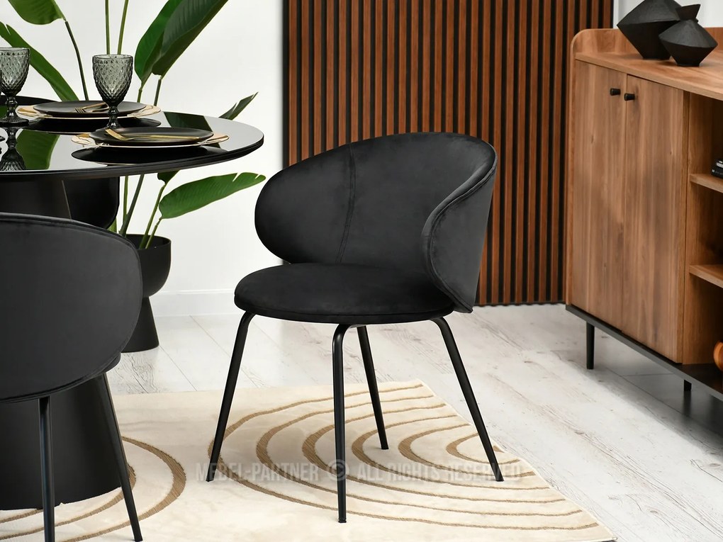Scaun Carmen (negru + auriu). 1110989