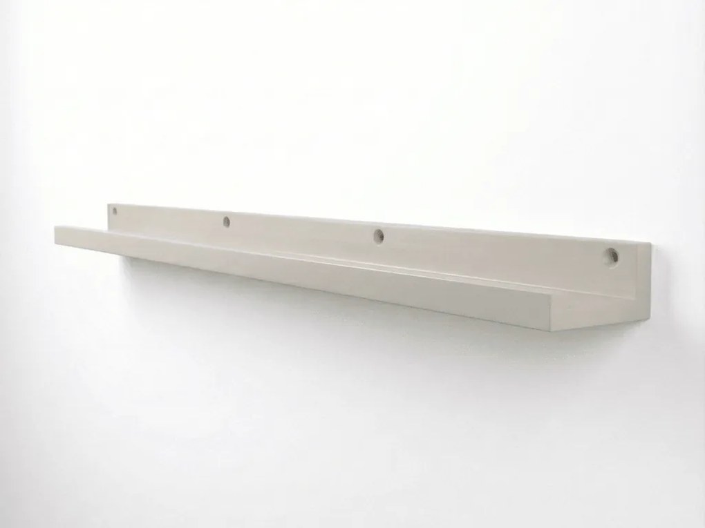 Polita de perete pentru tablouri FOTOPLANK 120 cm, crem