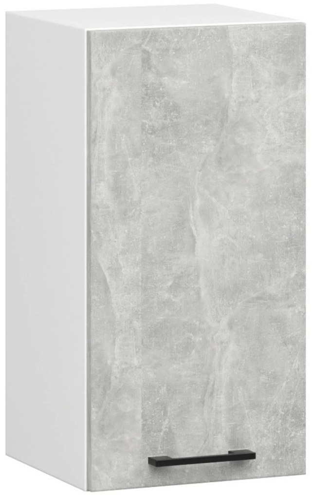 Set de bucătărie 180 cm Ozara (beton + Alb). 1071277