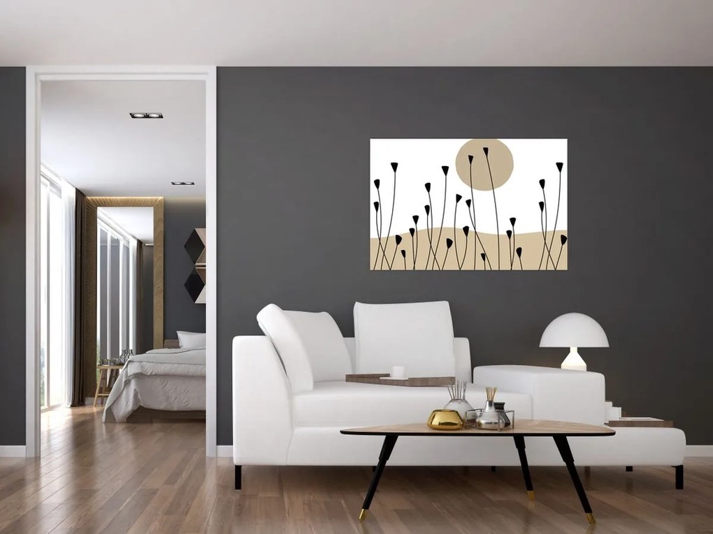 Tablou - Pajiște grafică N⁰2 (90x60 cm)