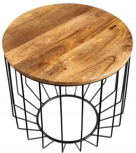 Neînvins Masuta de cafea Factory Loft 56 cm mango natural