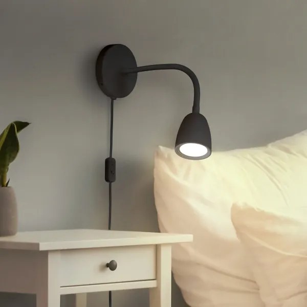 Veioză LED dimabilă Solight WO54-B LED/4W/230V negru