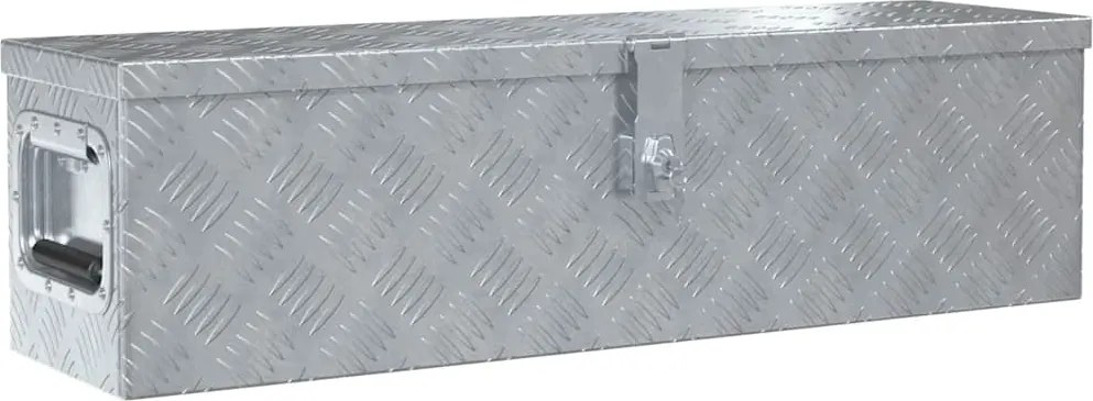 vidaXL Cutie din aluminiu, 80,5 x 22 x 22 cm, argintiu