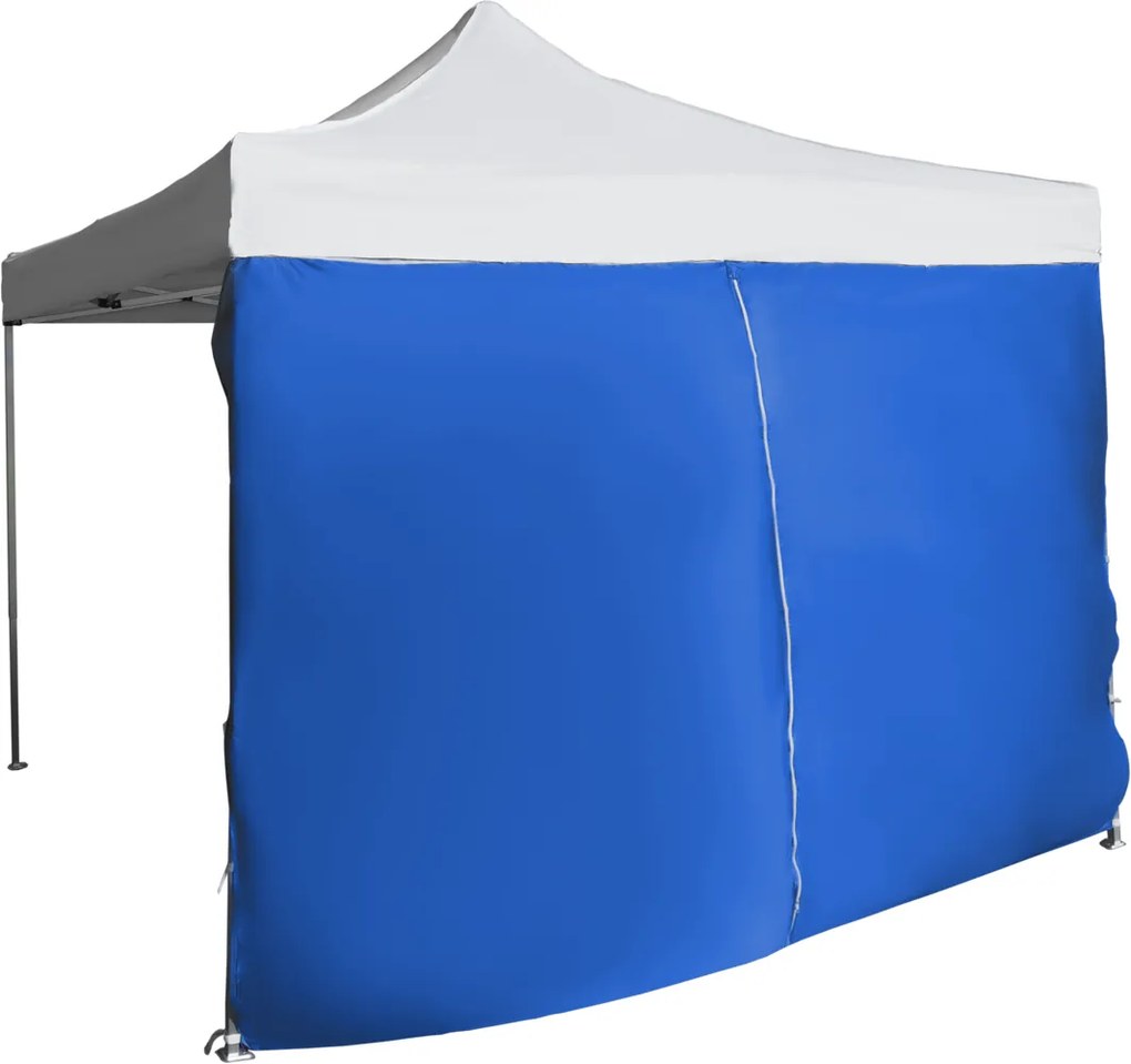 Perete lateral  4,5m cu ușă - hexagonal, Albastru