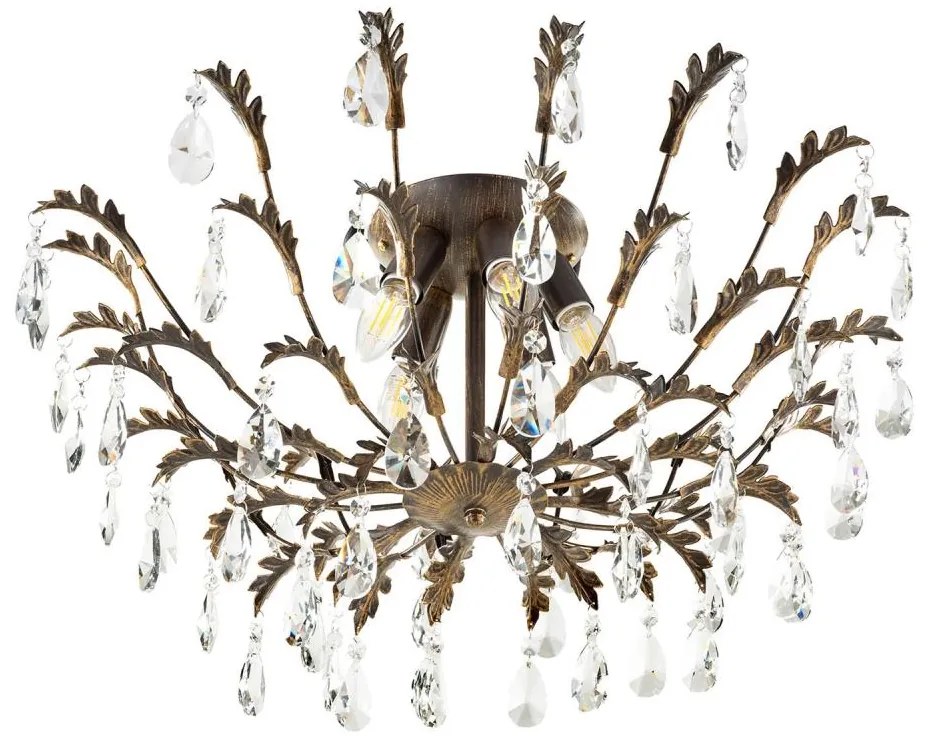 ONLI - Plafonieră TERESA 5xE14/6W/230V bronz