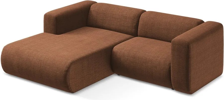 Colțar teracotă (cu colț pe partea stângă/cu șezlong) Ekahi – Makamii