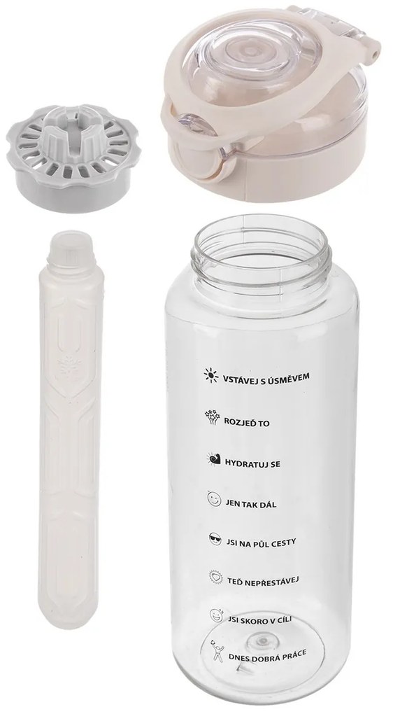 Orion Sticlă tritan cu capac Loop A 1 l
