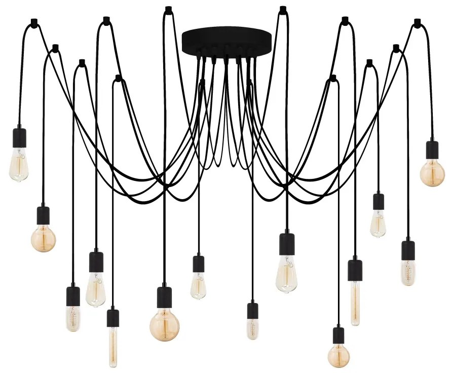 Kabluni - MR - 931 Candelabru de design interior Negru 216x216x102 cm