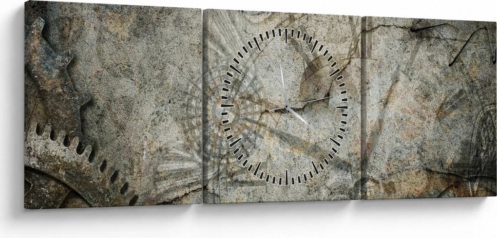 Tablou - Curgerea timpului (cu ceas) (90x30 cm)