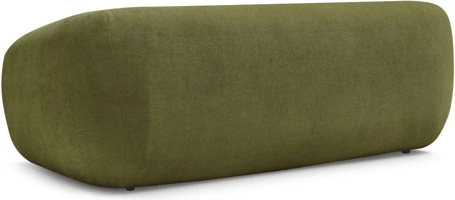 Canapea verde extensibilă cu tapițerie din chenille 228 cm Neyo – Bobochic Paris