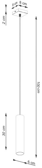 Lustră pe cablu Sollux SL.1479 LAGOS 1xGU10/10W/230V crem