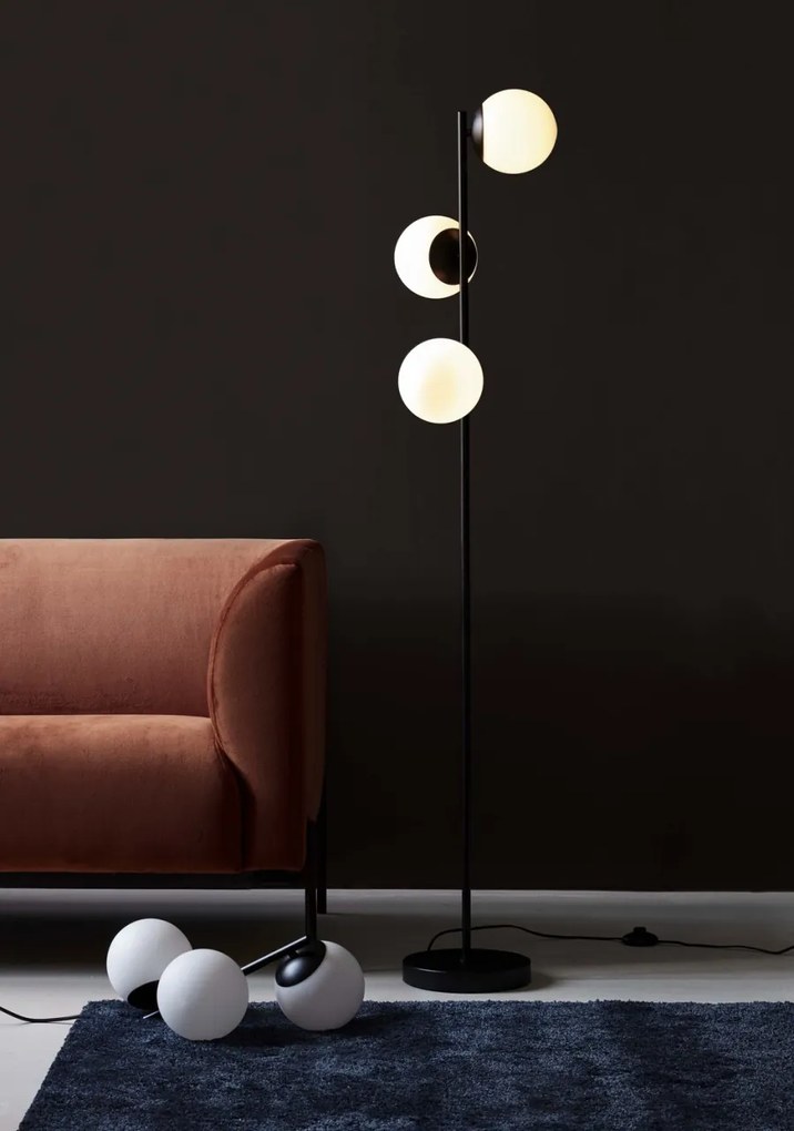Lampadar modern minimalist stil scandinav Lilly negru 48613003 NL