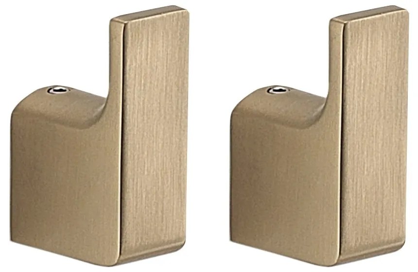 Cârlige aurii 2 buc. de montat pe perete din metal Gedy Pirenei – Sapho