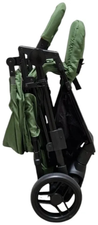 Carucior nou nascuti 2 in 1 BABY CARE™ PRO YK78, Pozitie somn, Spatar reglabil in 7 trepte, Frana picior, Pliabil, Verde Kaki