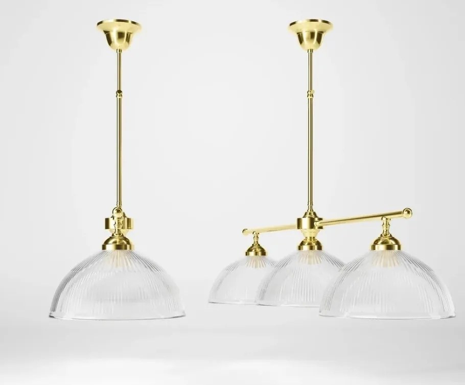 Candelabru stil neoclasic din alama si abajur ceramic Elide