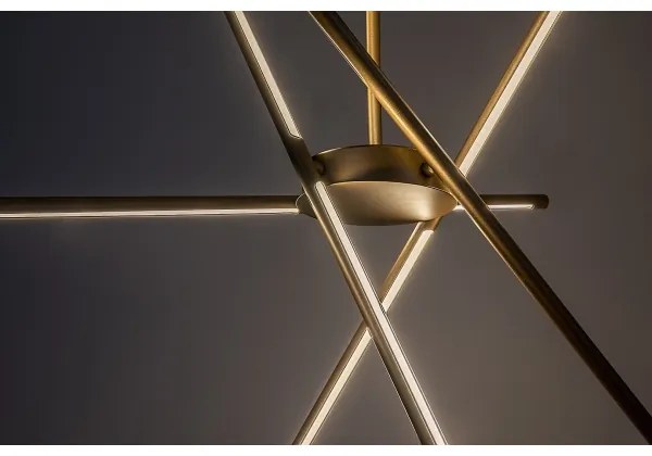 Lustră LED pe cablu Rabalux 72339 HENLI2 LED/40W/230V 3000K auriu