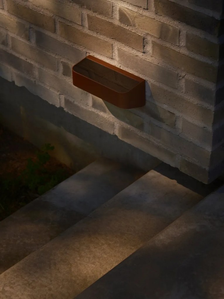 Aplica LED de exterior solara cu senzor IP54 Marcellio maro