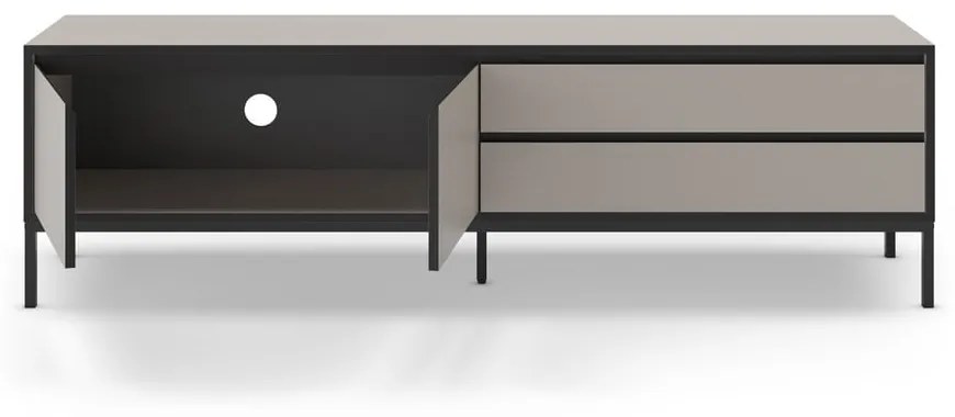 Masă TV gri/bej 180x55 cm Lorenza – Marckeric