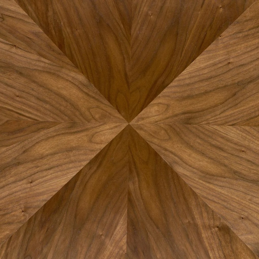 Masa rotunda Danilo nuc/negru ø120/h74 cm