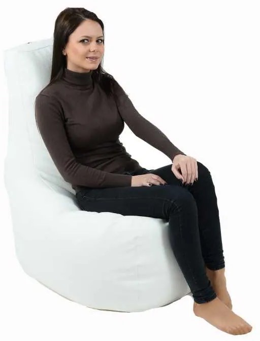 Fotoliu tip Scaun Sunlounger EVO, Material Piele ecologica - Alb