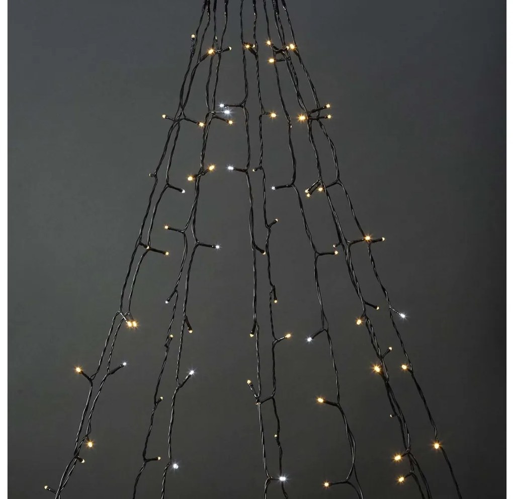 Nedis WIFILXT02W200 - LED perde Crăciun 200 LED/8 funcții 10x2m IP65 Wi-Fi Tuya