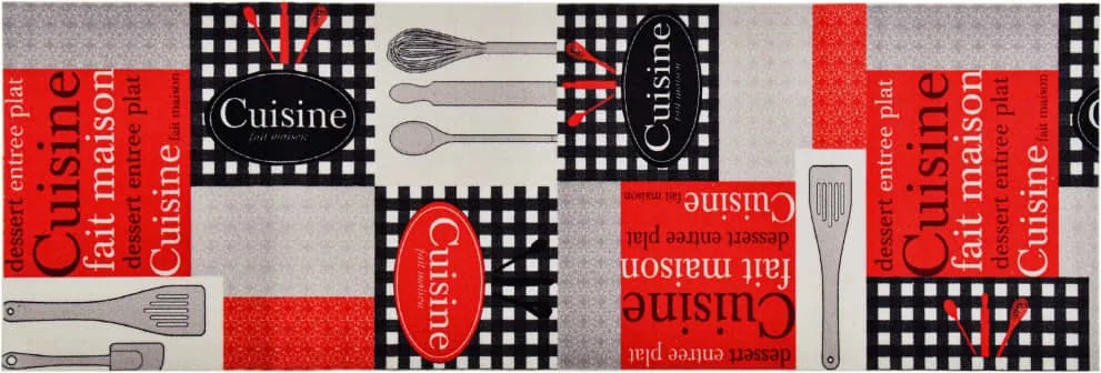 vidaXL Covoraș bucătărie, lavabil, imprimeu Cuisine, 60x300 cm