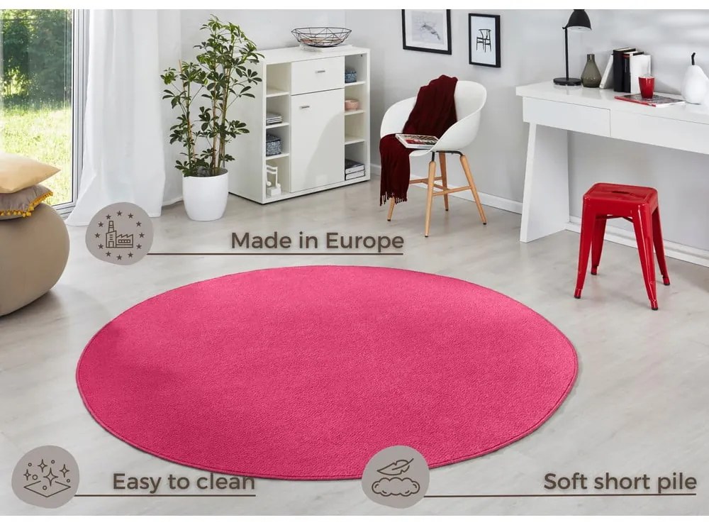 Covor roz rotund ø 200 cm Fancy – Hanse Home