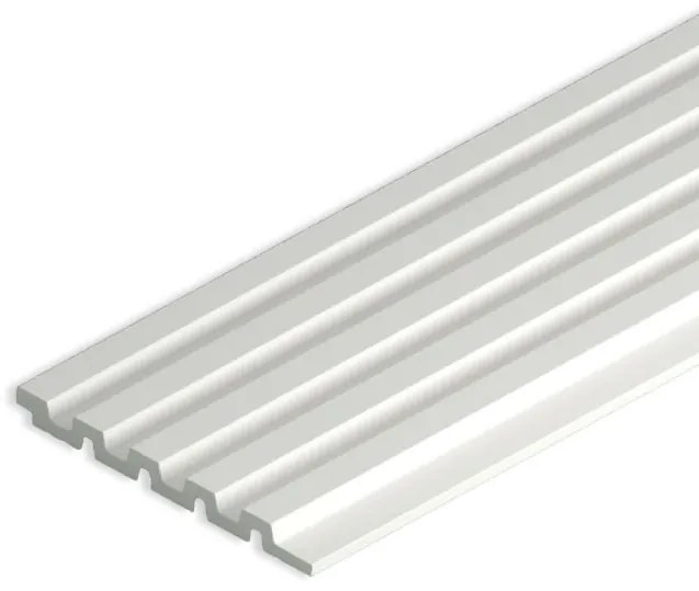 Panou riflaj decorativ 3D din polimer rigid, model Moon - 12.2x1.2x250 cm