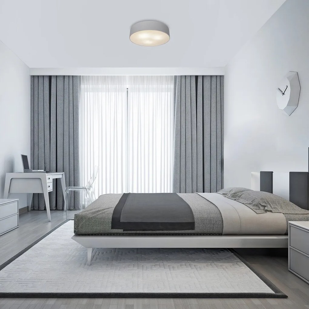 Lustra aplicata design modern circular Renata alba