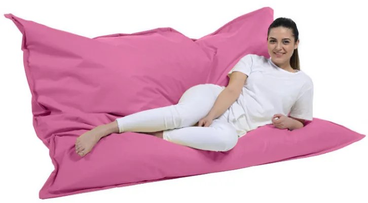 Fotoliu Puf Bean Bag Giant Cushion, 140x180 cm, Roz