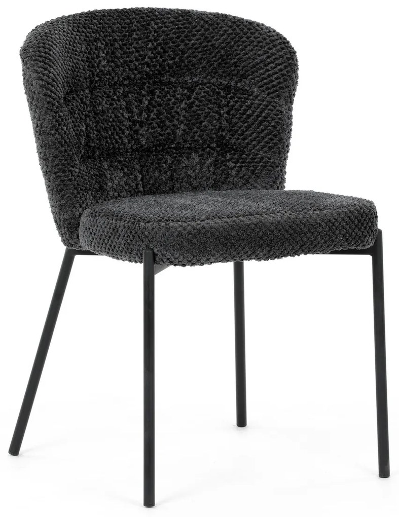 Set de scaune de sufragerie Bouclé CT-W1077 GREY2,4 buc