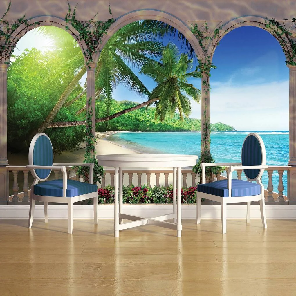 Fototapet - Arcada - Paradisul tropical (152,5x104 cm)