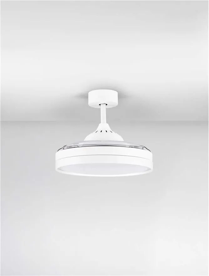 Lustra LED cu Ventilator si telecomanda NEVMA alb