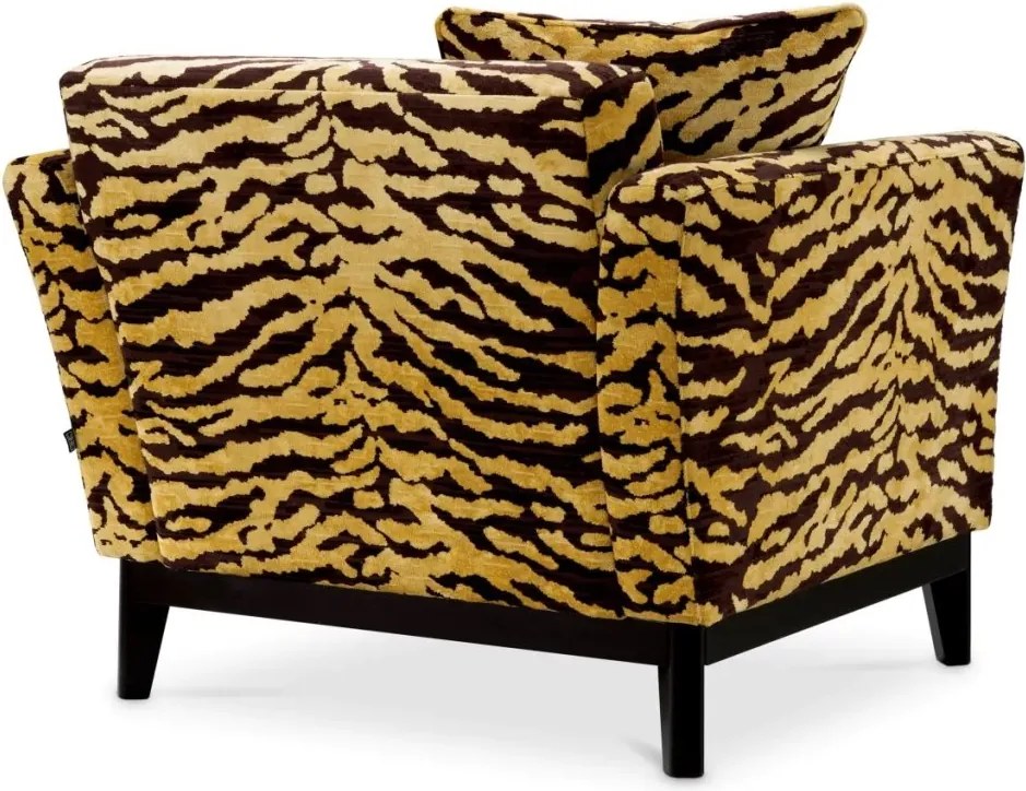 Fotoliu design LUX Flux, maro Tigris