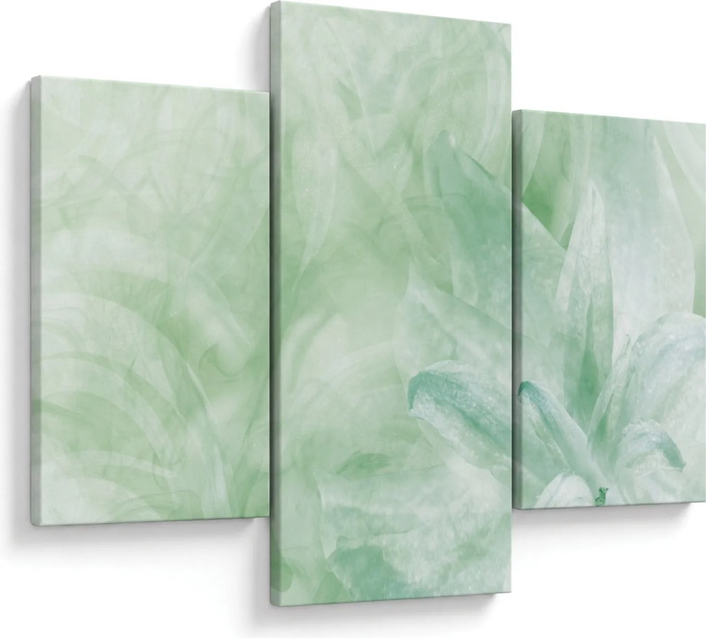 Tablou - Floare verde (90x60 cm)