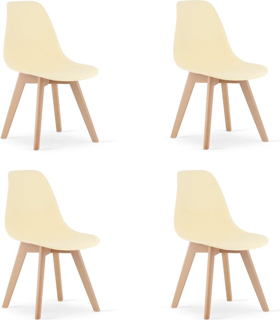 Set 4 Scaune Bucatarie/Dining Kepps Bej