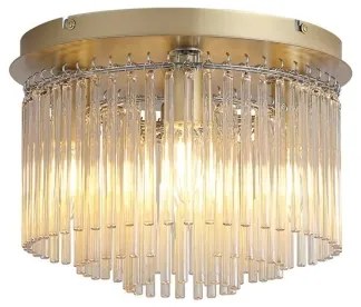 Searchlight 55620-320CP - Plafonieră SWIZZLE, 5xE14/60W/230V, Ø 32 cm, auriu