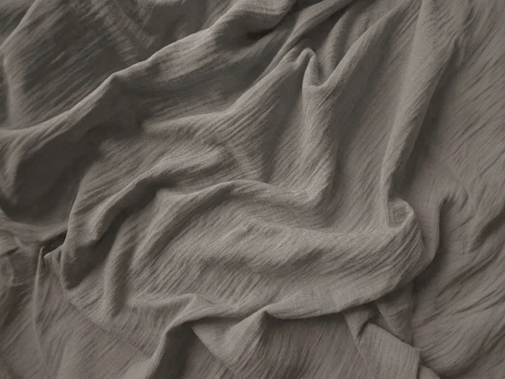 Lenjerie de pat din muselina PURELY gri Dimensiune lenjerie de pat: 2 buc 80 x 80 cm | 200 x 200 cm