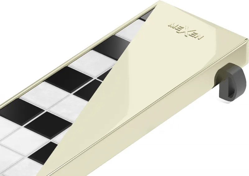 Mexen Flat M13 mască 2în1 pentru scurgere liniară 50 cm, auriu - 1519050