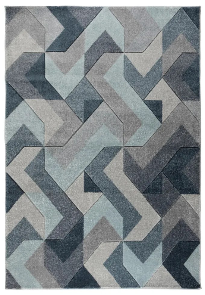 Covor Flair Rugs Aurora, 120x170 cm, albastru-gri